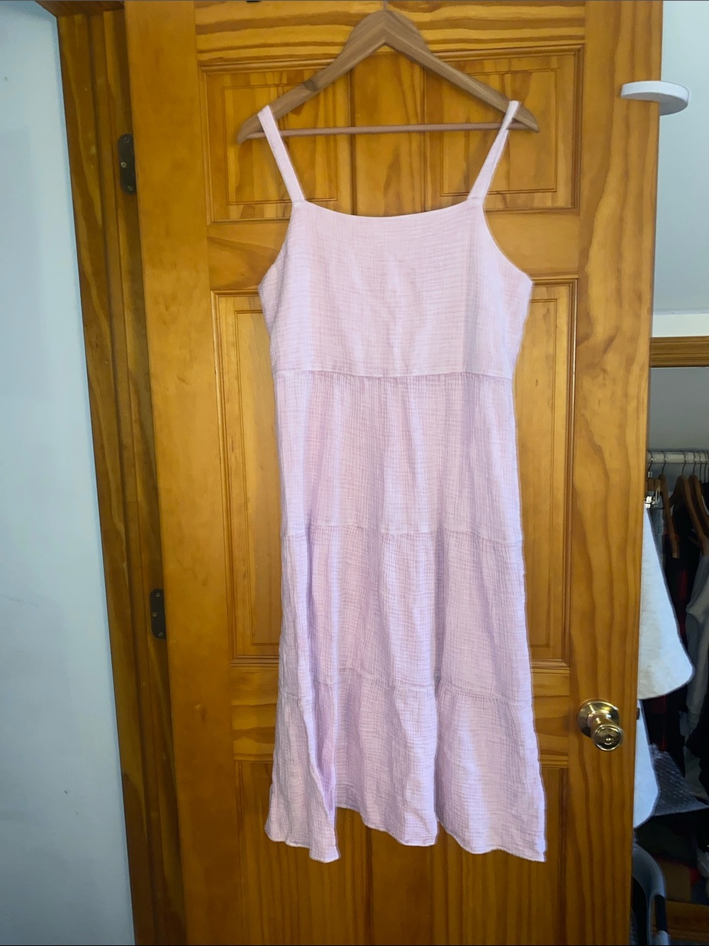 Z Supply Light Pink Maxi Sundress with Spaghetti Straps